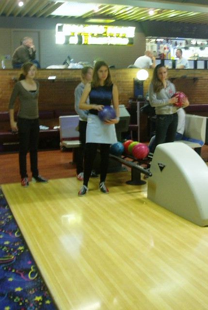 Tenne T, mig og Loui - P� bowlingbanen!