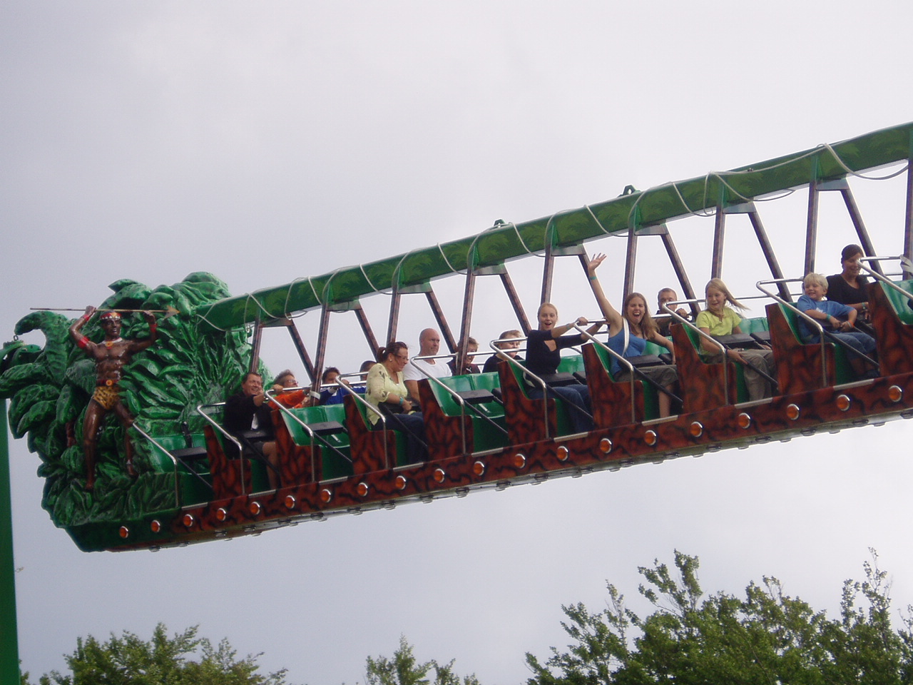 Crazy Tiger in Tivoli Friheden! I'm the one waiwing... Tenne didn't want to come