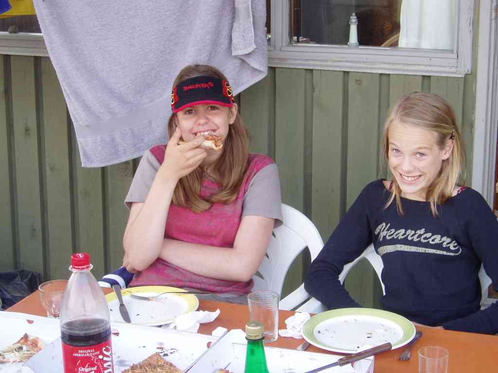 Cousin Eva at a visit in the summer house (?)